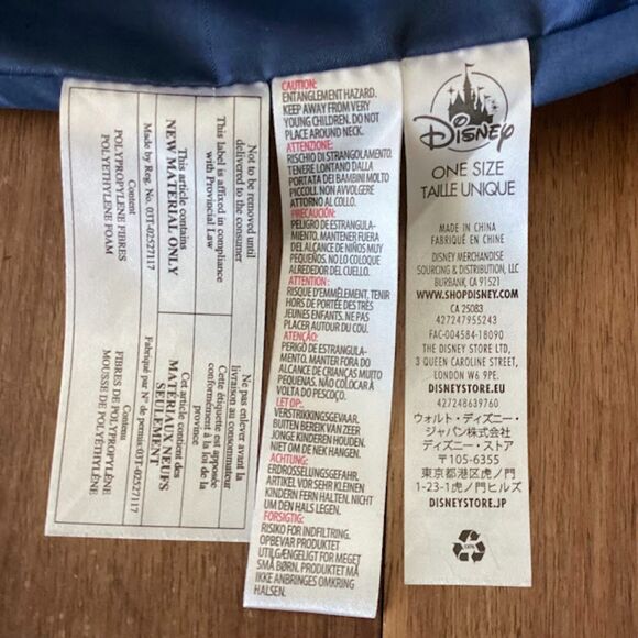 Disney Animators Collection Pocahontas Girl's Backpack Denim Blue Medium - Picture 8 of 8